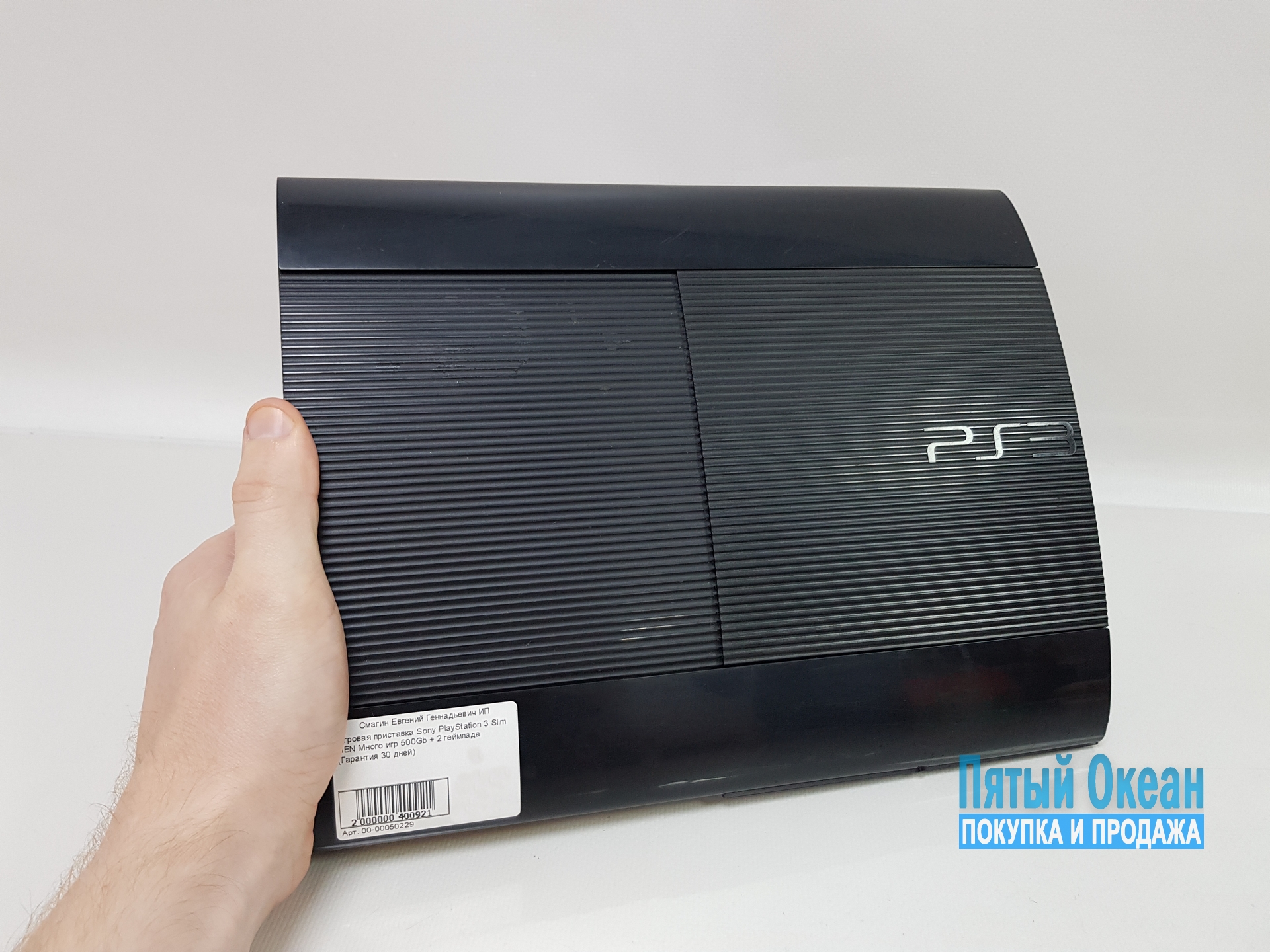 Игровая приставка Sony PlayStation 3 Slim HEN Много игр 500Gb + 2 геймпада